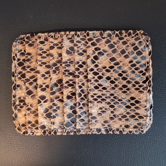 Lodis Snakeskin leather cardholder and coin purse - Picture 2 of 9
